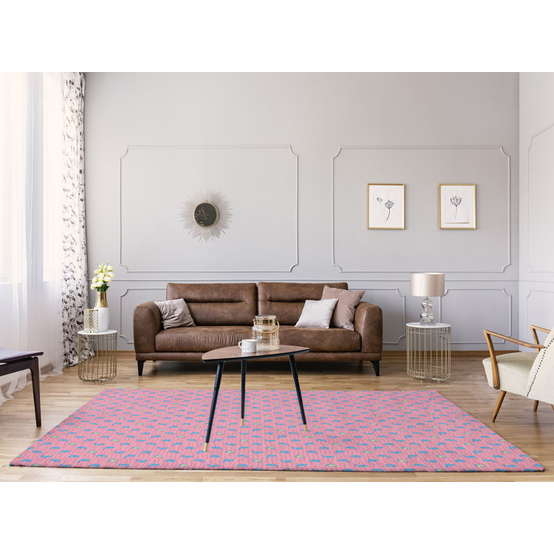 Tapis rose baleines, Rectangle 9 pi x 12 pi