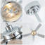  Ventilateur de plafond 52 po en cristal avec lumières et télécommande, moteur à 6 vitesses à courant continu, minuterie et ventilateur réversible pour le salon, la chambre à coucher