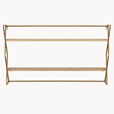 Haught 2 Piece Metal Tiered Shelf
