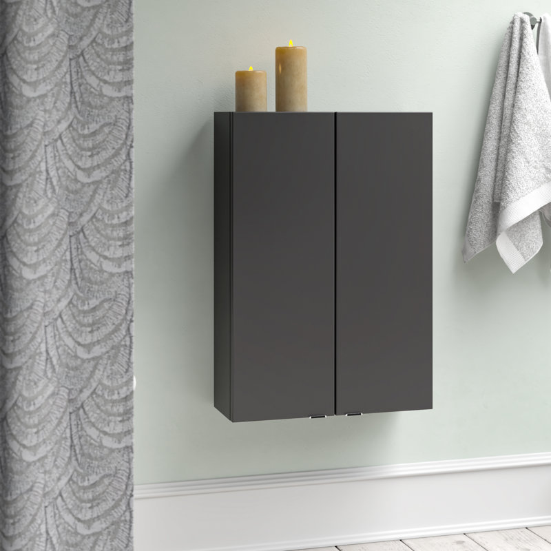 Fusion Wall Bathroom Cabinet, Gloss Grey