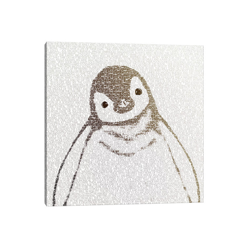 The Intellectual Penguin I by Paula Belle Flores - Wrapped Canvas Painting, 45.72 cm H x 45.72 cm W