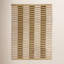 Tapis d'extérieur beige en PET tissé à la main 8 pi 10 po x 11 pi 10 po-121099090