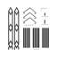 Metal 134.6cm H Media Shelves