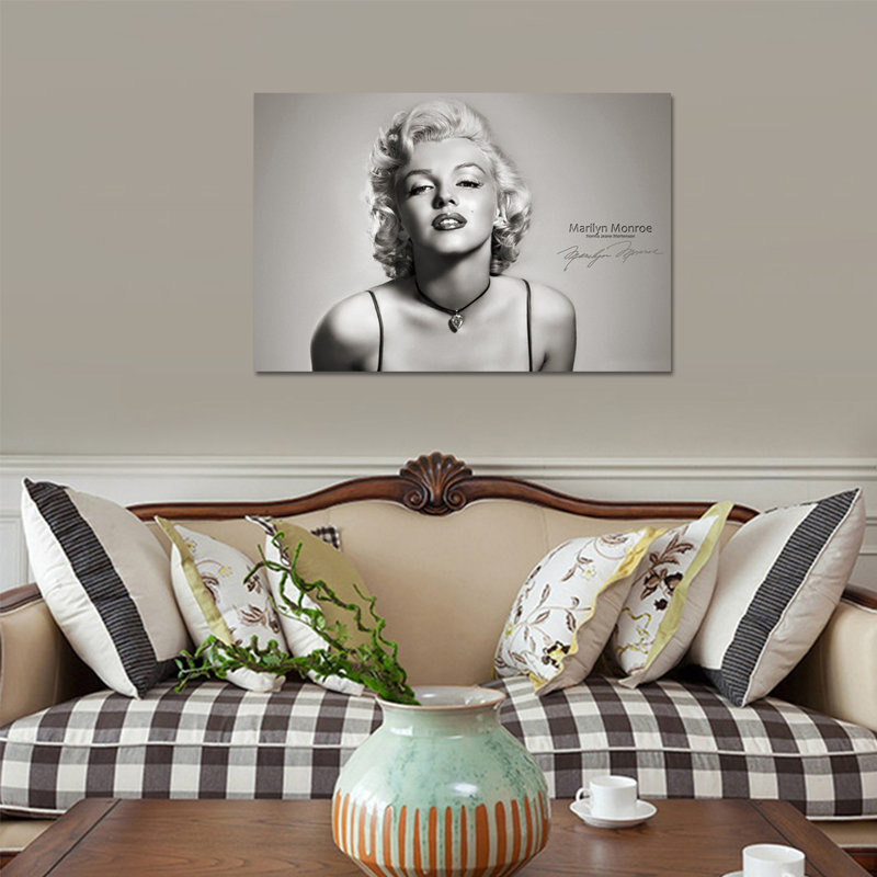 Marilyn Monroe, impression sur toile tendue, H 36 po x l 48 po x P 1,5 po