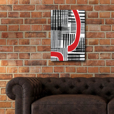 " Red Interrupted I " by Regina Moore