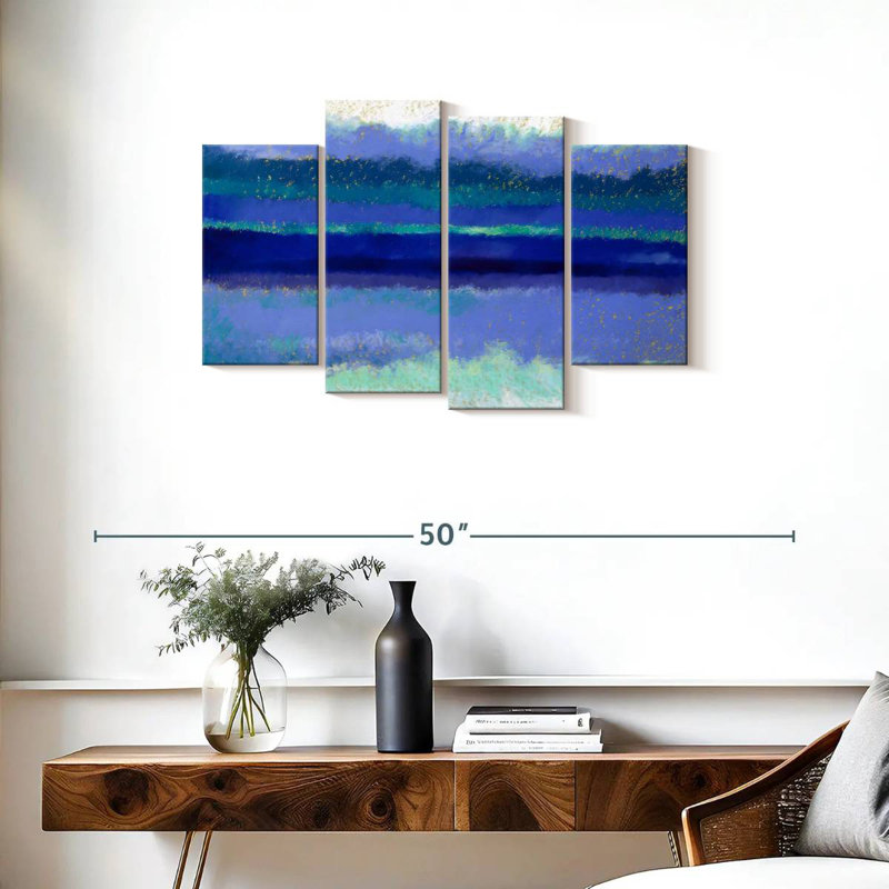 Vagues bleues Avery, H 22 po x l 36 po