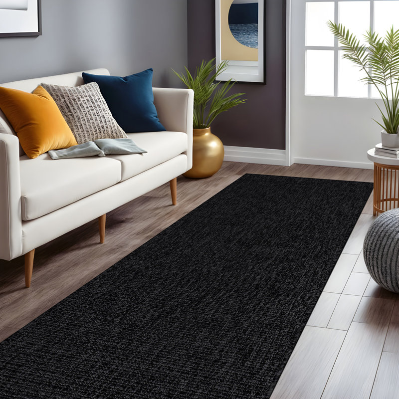 Nadene Dark Gray Indoor Area Rug, Runner 2' x 7'