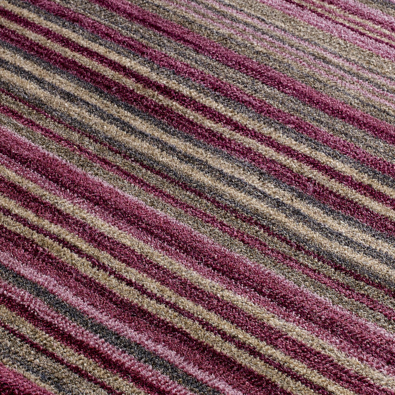 Tarren Striped Dhurrie Area Rug, Rectangle 80cm x 150cm
