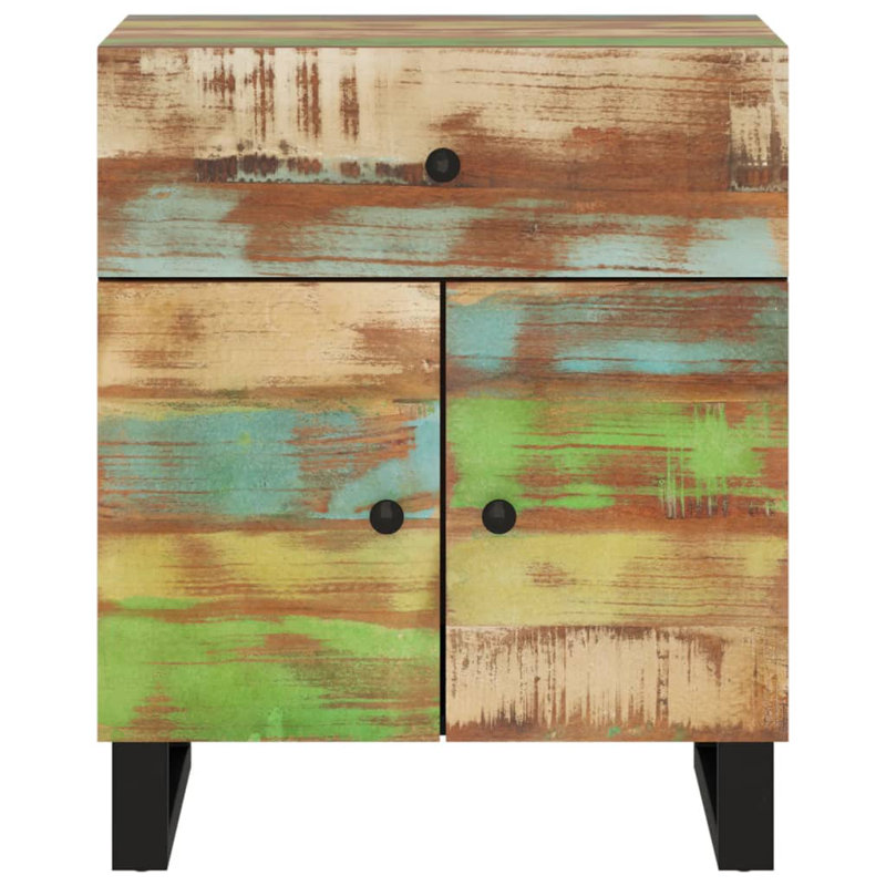 50cm W Solid + Manufactured Wood Bedside Table
