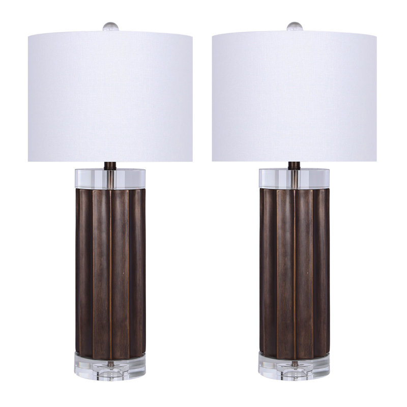Ensemble de lampes de table 29 po, Lustre brun
