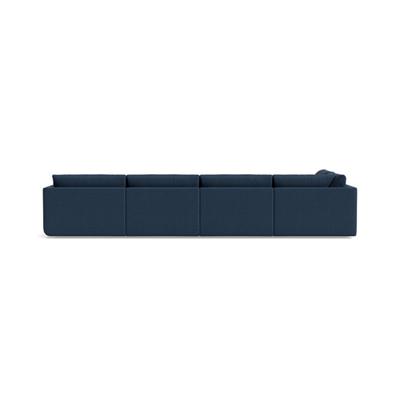 Eva Modular Sectional, Left Hand Facing, Performance Weave - Navy