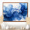 Bleu et blanc délicats pétales de fleurs IV - Zinnias, impressions encadrées