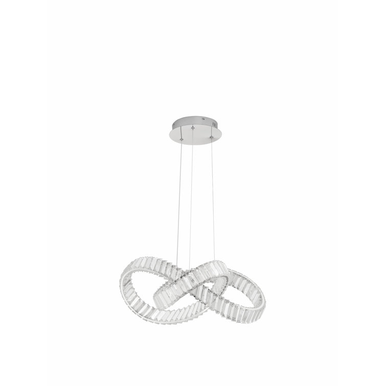 CONCETO 1 - Light Chrome LED Geometric Pendant