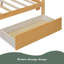 Lit en bois avec tiroirs-147844480