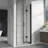 32-33.2 In. W X 72 In. H Bi-Folding Pivot Frameless Shower Door With Clear Glass-117229223