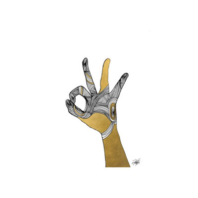 Sign Language II Print by Kelli Ellis