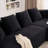 Felip 29.5" Curved Chenille Upholstered Boneless Sectional Sofa with Deep Seat-124212888