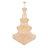 42-Light Dimmable Tiered Chandelier