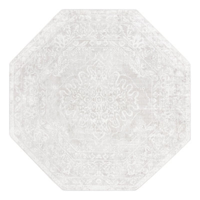 Tapis oriental gris / ivoire Dayton