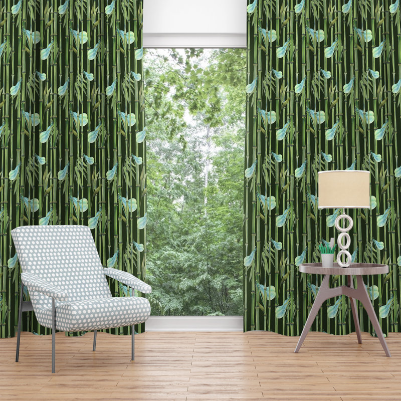 Gergina Room Darkening Curtain Pair, 20" W x 82" L