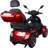 HS4W-A1R-N Heavy Duty 4 Wheel Mobility Scooters, Red Color