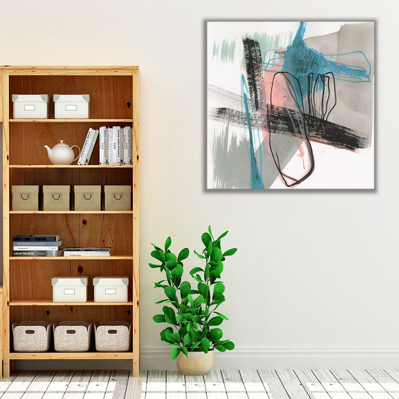 Linear Instinct IV - Canvas Print Wall Art, 12" H x 12" W