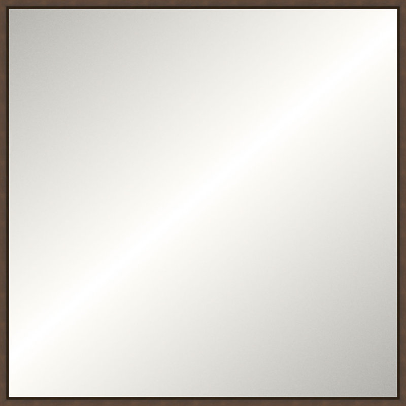 Floater 2 Solid Wood Mirror, Square, 23.25" x 23.25", Bronze