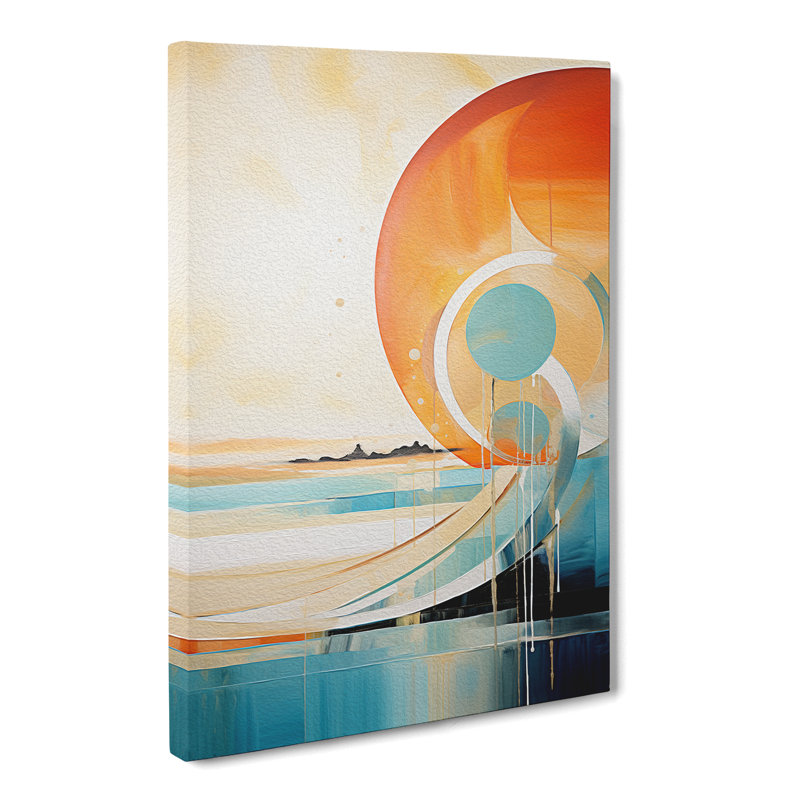 Beach Abstract - Wrapped Canvas Print, 60cm H x 40cm W x 3cm D