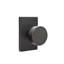 Passage Round Knob with Modern Rectangular Rose-84940740