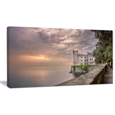 " Miramare Castle At Sunset "
