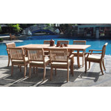 Arbor Outdoor 9 - Piece Teak Dining Set