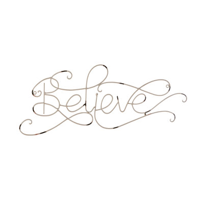 Décoration murale volute Believe