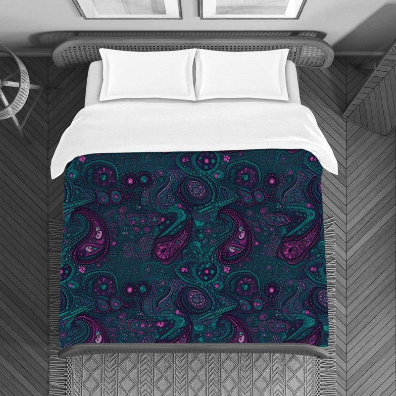 Paisley Bedding, Twin Duvet Cover