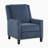 Littzy 30" Modern & Contemporary Push Back Textured Fabric Reclining Chair with Nailhead Trim & Exposed Wood Feet-1003302136