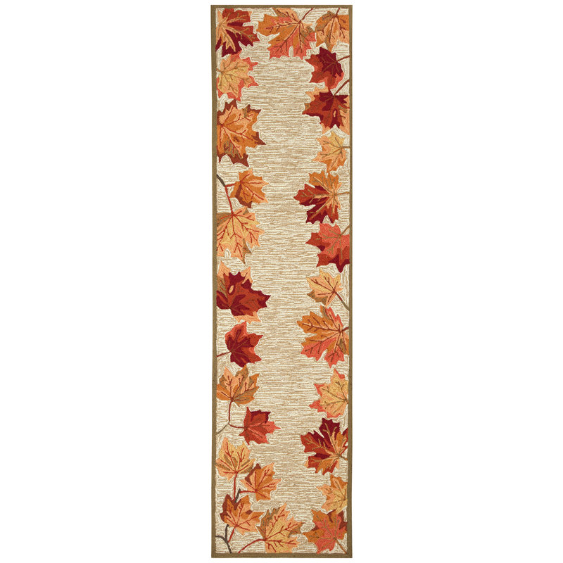 Tapis touffeté à motif floral Dasan, Tapis de couloir 2 pi x 8 pi