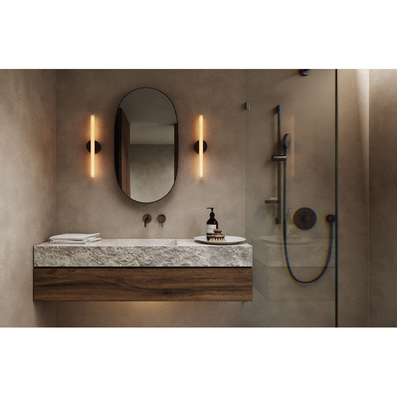 Kilter 1 - Light Wallchiere, Dark Gray, 2200K, 19.69" H x 1.18" W x 1.18" D