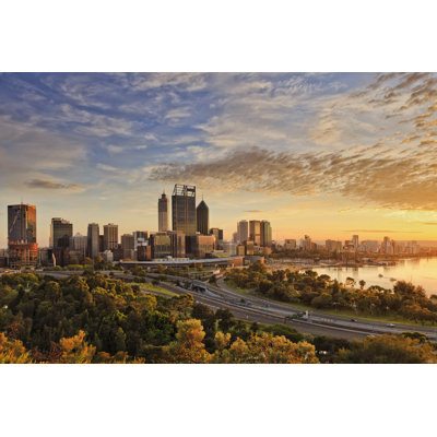 Perth City - Wrapped Canvas Print