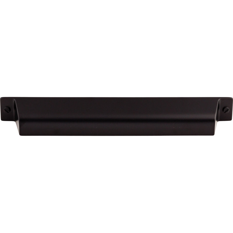 Polished Nickel Modern Cup Pull with Mounting Hardware