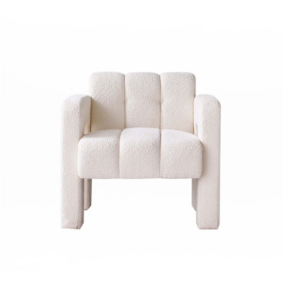 Boucle Upholstered Accent Chair