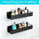 Magnetic Spice Rack Organizer, 4 Pack, (Black)