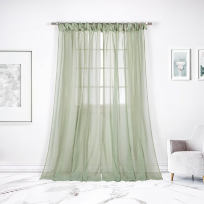 Elyse Sheer Curtain Panel Pair