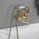 2 Handle Wall Mounted Clawfoot Tub Faucet