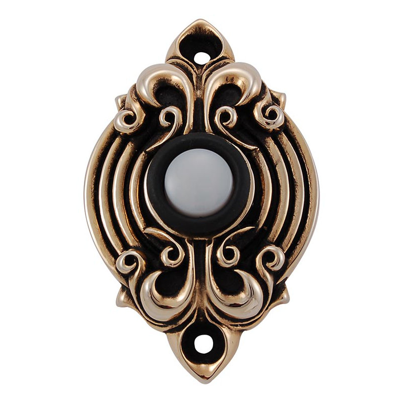 Sforza Push Button, Antique Gold