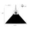Luminaire suspendu conique à 1 lumière Cordez-97859546-98129320