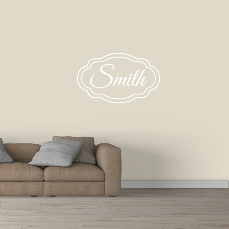 Text & Numbers Wall Decal, White, Yes
