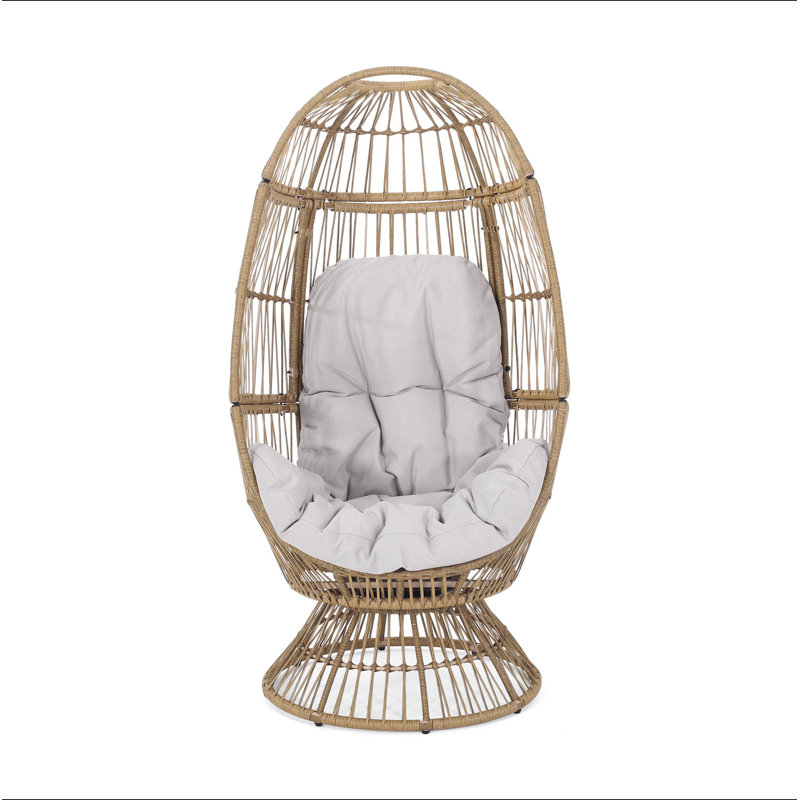 FAUTEUIL PIVOTANT RESEDA, Naturel, Gris