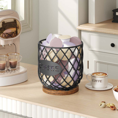 Large Capacity Coffee Pod Holder Organizer, Coffee Pod Basket, Versatile Coffee Capsule Storage Organizer
