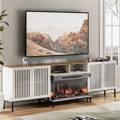 Meuble télé avec foyer