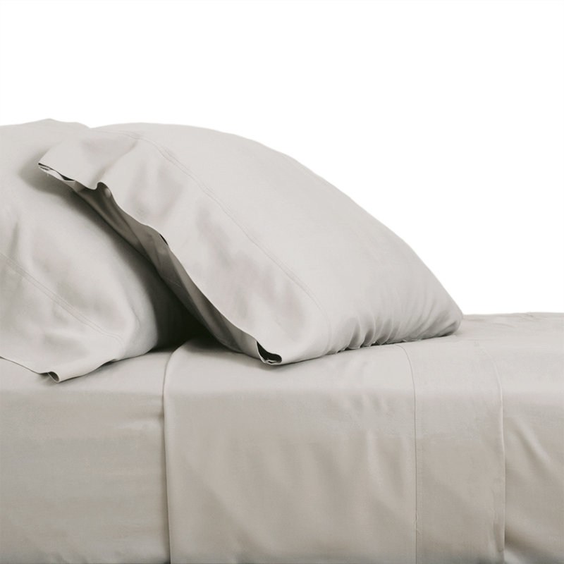 King Harbor Gray Hypoallergenic Cotton Pillowcase Set