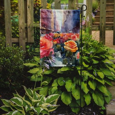 Drapeau de jardin double en polyester H 15,5 po x l 11,25 po